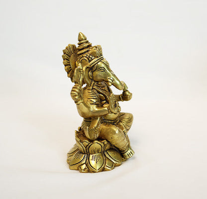 Brass Ganesha by Siddhhi Arts - Idol (View 3)