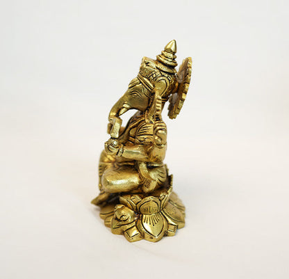 Brass Ganesha by Siddhhi Arts - Idol (View 4)