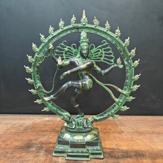 Brass Large Dancing God Lord Nataraja Idol 2 Feet