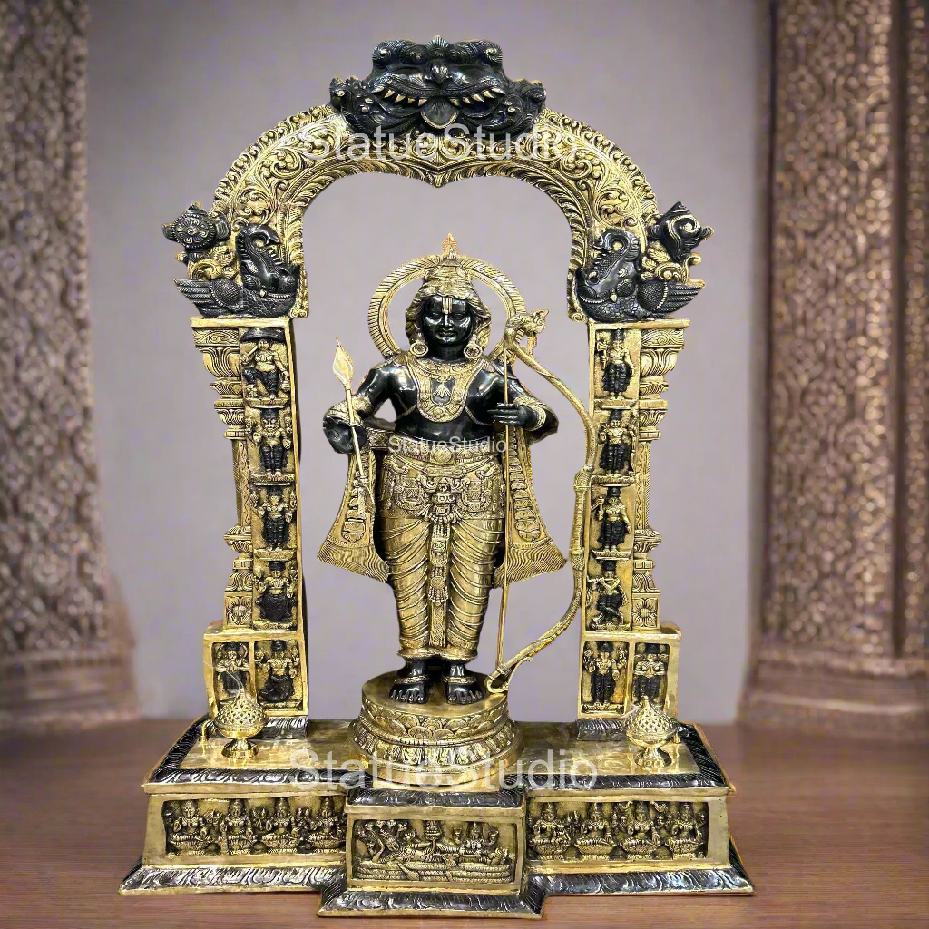 Brass Large Size Exclusive Rama Statue For Home Decor 7 Feet - Eco-friendly - Sama Homes