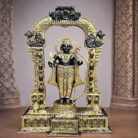 Brass Large Size Exclusive Rama Statue For Home Decor 7 Feet
