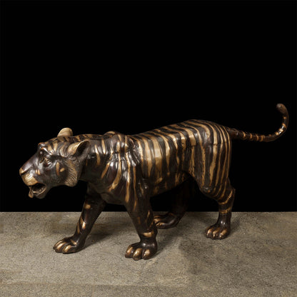Brass Large Size Tiger Statue Figurines Decor 70 Inches by vendor-unknown - Decor
