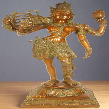 Brass Large Size Lord Shiva Ardhanarishvra Rare Sculpture 40" by vendor-unknown - Hindu Gods