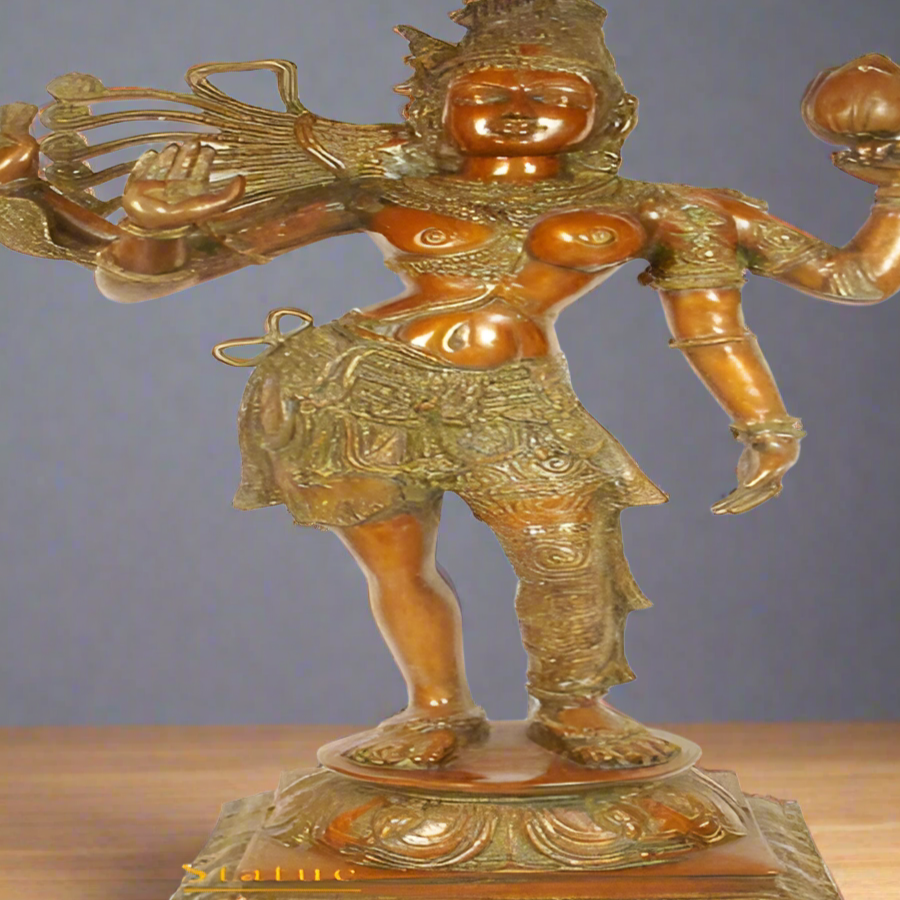 Brass Large Size Lord Shiva Ardhanarishvra Rare Sculpture 40" - Image 2