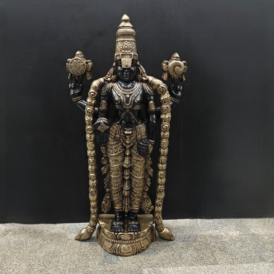 Brass Large Tirupati Balaji Idol Venkateshwara 5 Feet