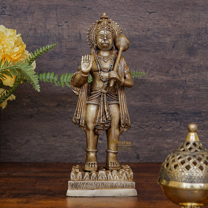 Brass Lord Hanuman Idol Pawan Putra God 17 Inch by vendor-unknown - Hindu Gods