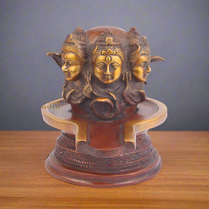 Brass Lord Shiva Sacred Holy Shivling For Temple Religious Décor 7" by vendor-unknown - Hindu Gods