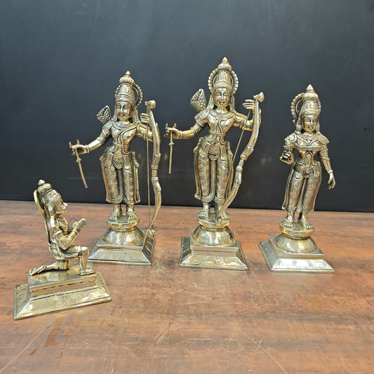 Brass Magnificent Lord Rama Darbar Idols 1.5 Feet