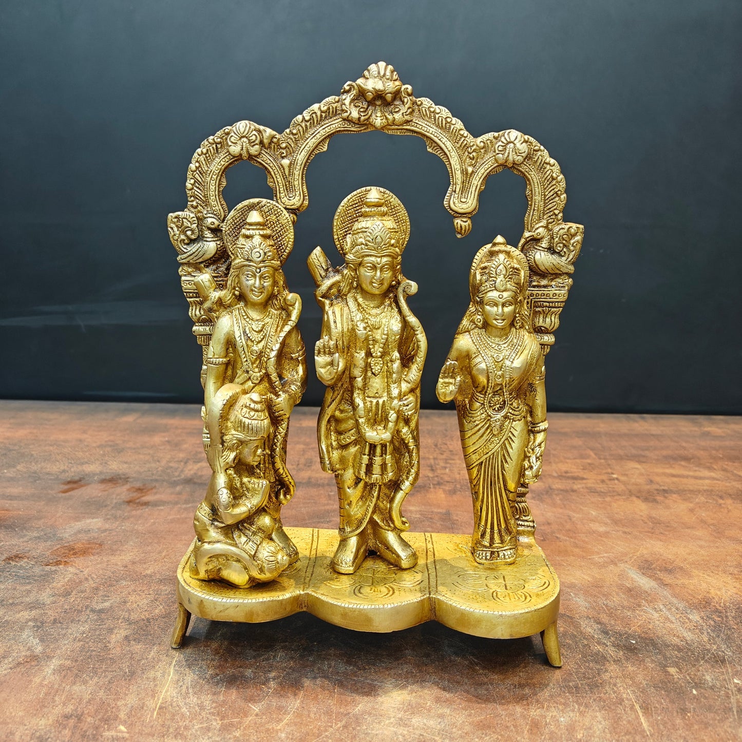 Brass Ram Darbar Idol For Home Temple Decor 1 Feet