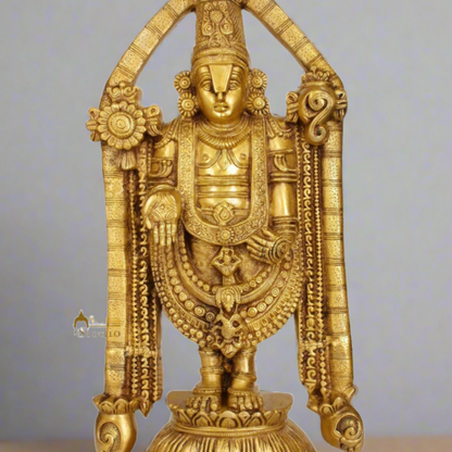 Brass South Indian God Tirupati Balaji Statue Religious For Home Decor 2 Feet by vendor-unknown - Hindu Gods (View 2)