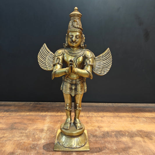 Brass Standing Garuda Idol For Home Decor Showpiece 2 Feet