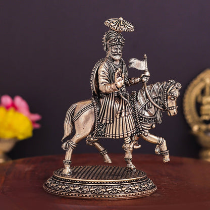 Brass Superfine Baba Ramdev Pir Statue 5 Inches by vendor-unknown - Hindu Gods