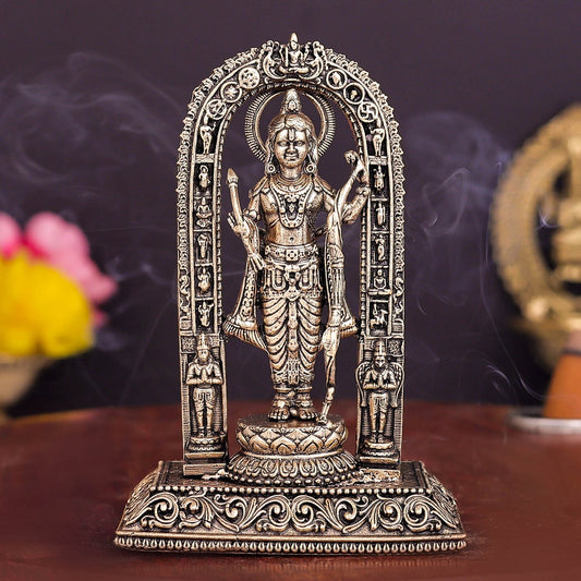 Brass Superfine Ram Lalla Idol For Home Temple Decor 4 Inch