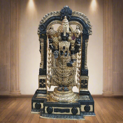 Brass Tirupathi Balaji Idol Large Size 5 Feet by vendor-unknown - Hindu Gods (View 3)