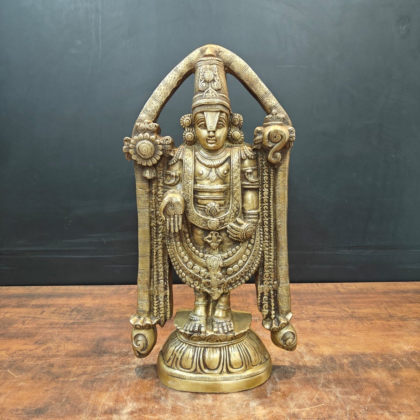 Brass Tirupati Balaji Lord Venkateshwara Swamy Idol 2 Feet
