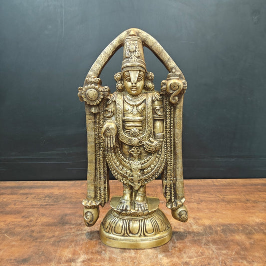 Brass Tirupati Balaji Lord Venkateshwara Swamy Idol 2 Feet
