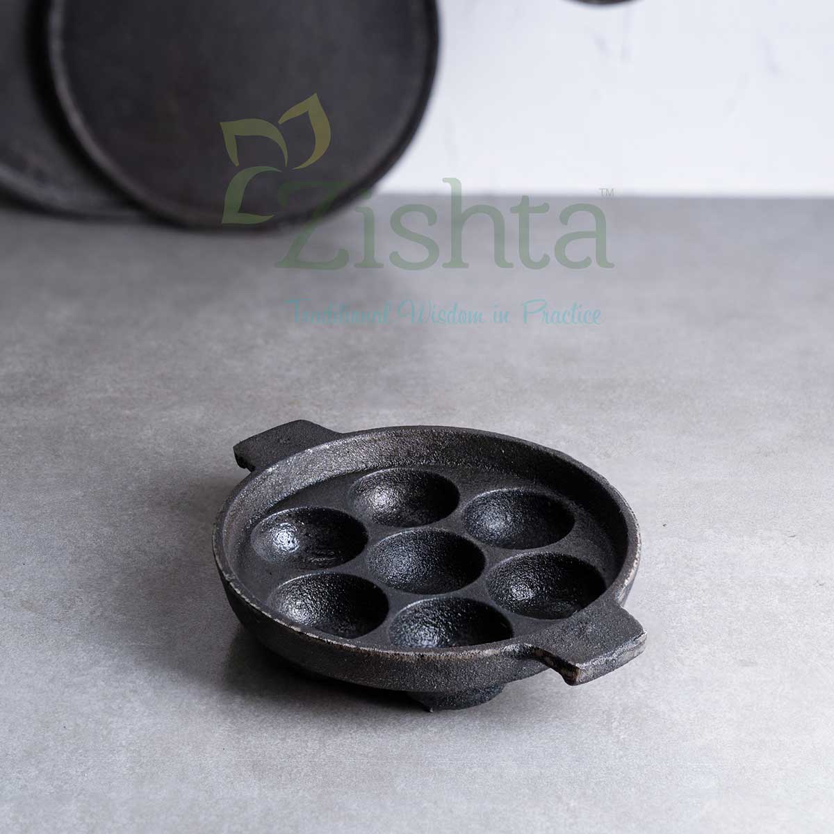 Breakfast Medium Cast Iron Combo: Iron Dosa Tawa, Cast Iron Kadai & Paddu-Appe – Image 3 - Image 3