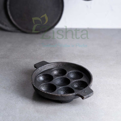 Breakfast Medium Cast Iron Combo: Iron Dosa Tawa, Cast Iron Kadai & Paddu-Appe – Image 3