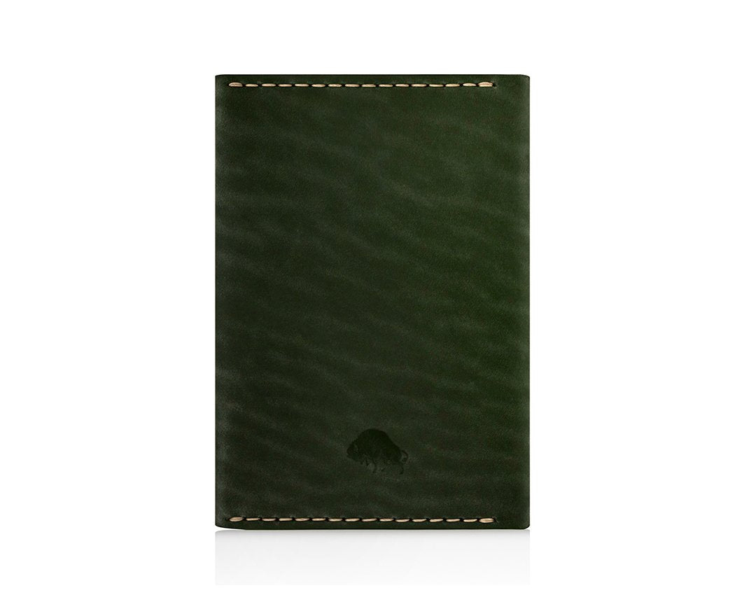 Ezra Arthur No. 5 Passport Case Green - Eco-friendly - Sama Homes