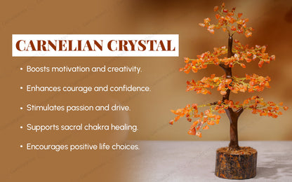 Wooden Carnelian Crystal Tree by SAMAHealing - Sustainable Living (View 3)