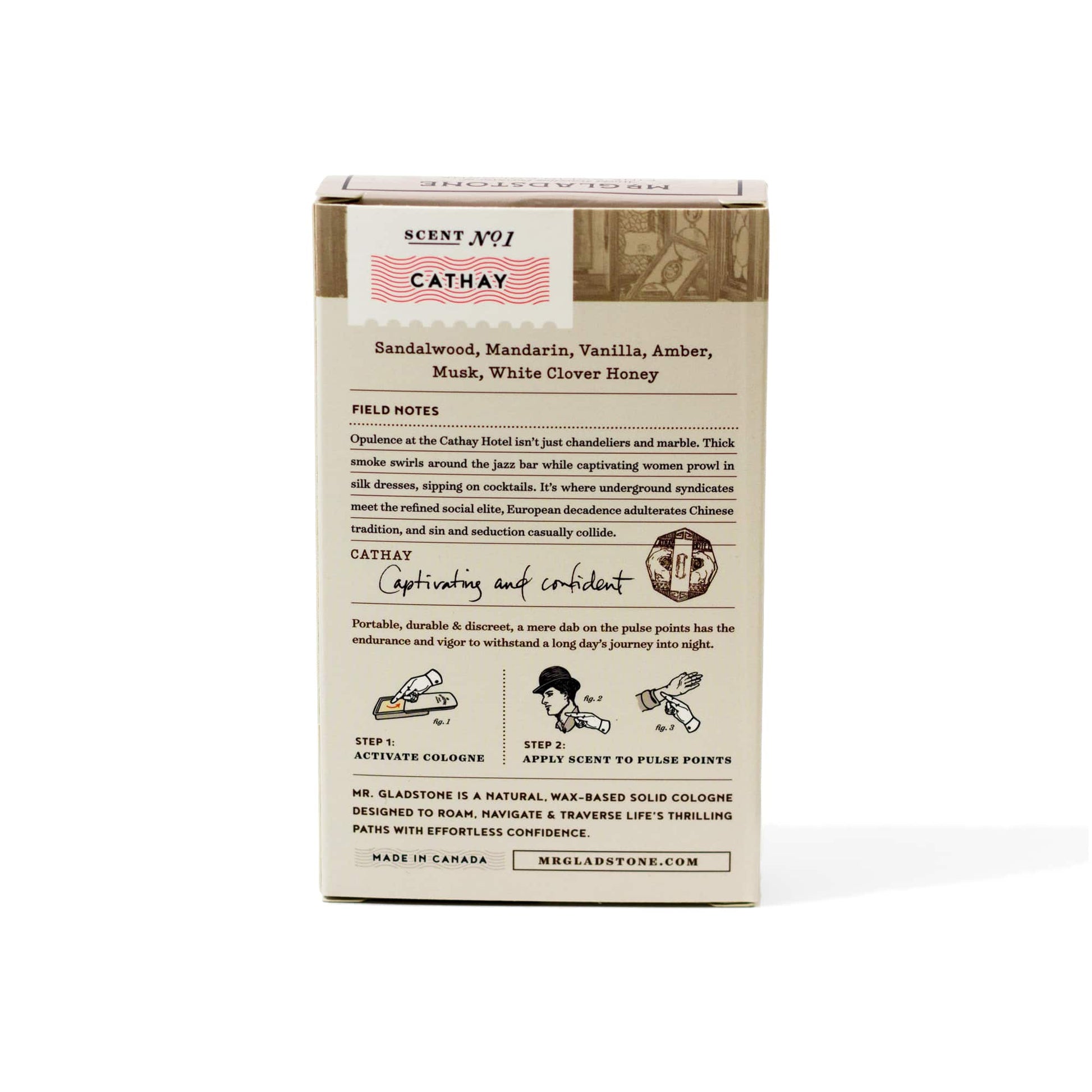 Mr. Gladstone Cathay Solid Cologne - Fine Fragrance Reminiscent of 1932 Shanghai - Image 2