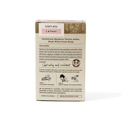 Mr. Gladstone Cathay Solid Cologne - Fine Fragrance Reminiscent of 1932 Shanghai by Mr Gladstone - Solid Cologne (View 2)