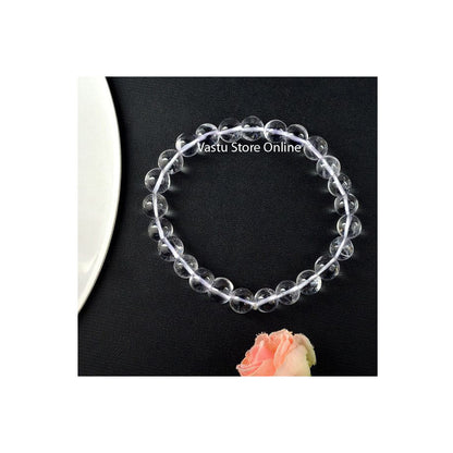 Clear Quartz Round Crystal Bracelet by SAMAHealing - Crystal Bracelets (View 3)