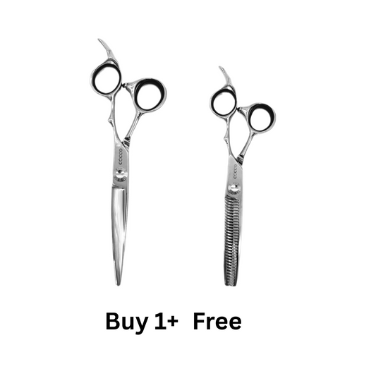 Cocco Super Cobalt 6.5" Shears w/ Case-Right Handed+ Thinning Shears