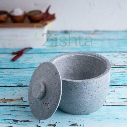 Combo Soapstone Kitchen Storage Containers (Maakal) - Set of 2 (Medium or Small) - Sama Homes - Eco-friendly - Sama Homes
