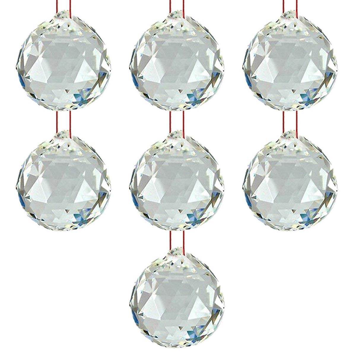 40mm Hanging Crystal Ball (Set of 7) - Eco-friendly - Sama Homes