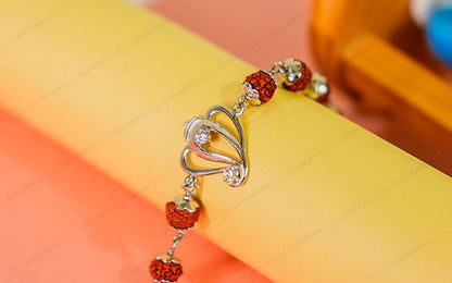 Original 5 Mukhi Rudraksha Silver Ganesh Bracelet for Kids - 5 Beads with Certificate by SAMAHealing - Sustainable Living