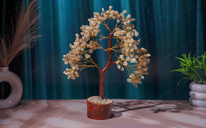 Wooden Green Aventurine Crystal Tree by SAMAHealing - Sustainable Living