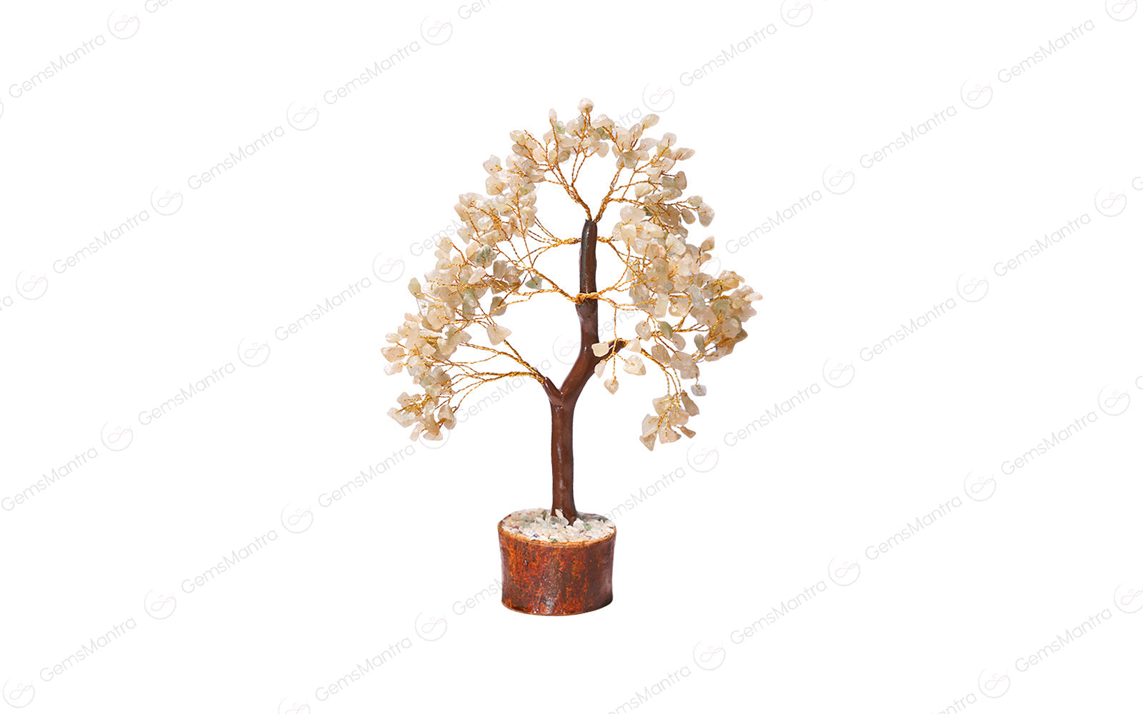 Wooden Green Aventurine Crystal Tree - Image 2