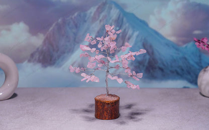 Small Rose-quartz Crystal Tree by SAMAHealing - Sustainable Living