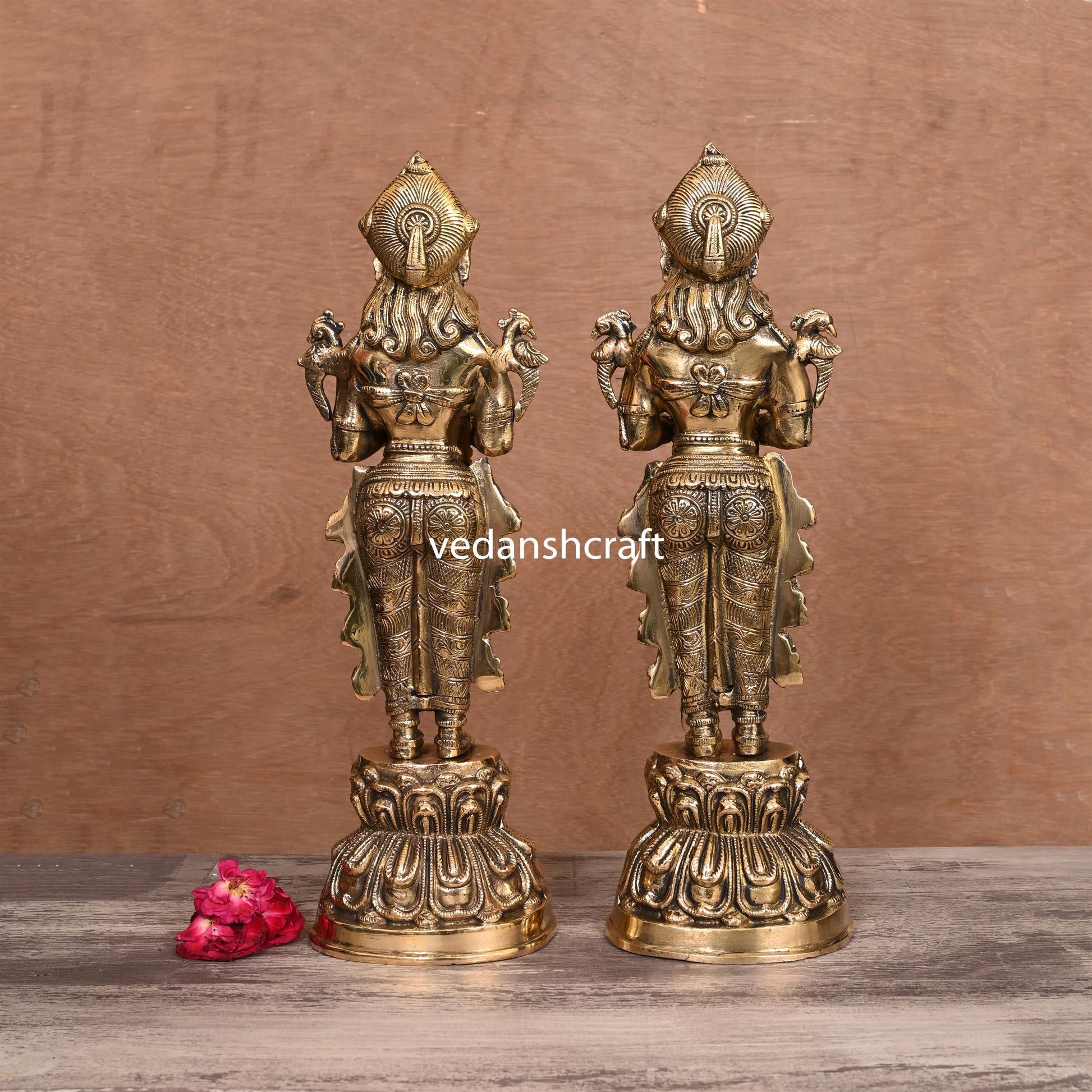 Brass Deep Lakshmi Pair (15 Inch) - Image 4