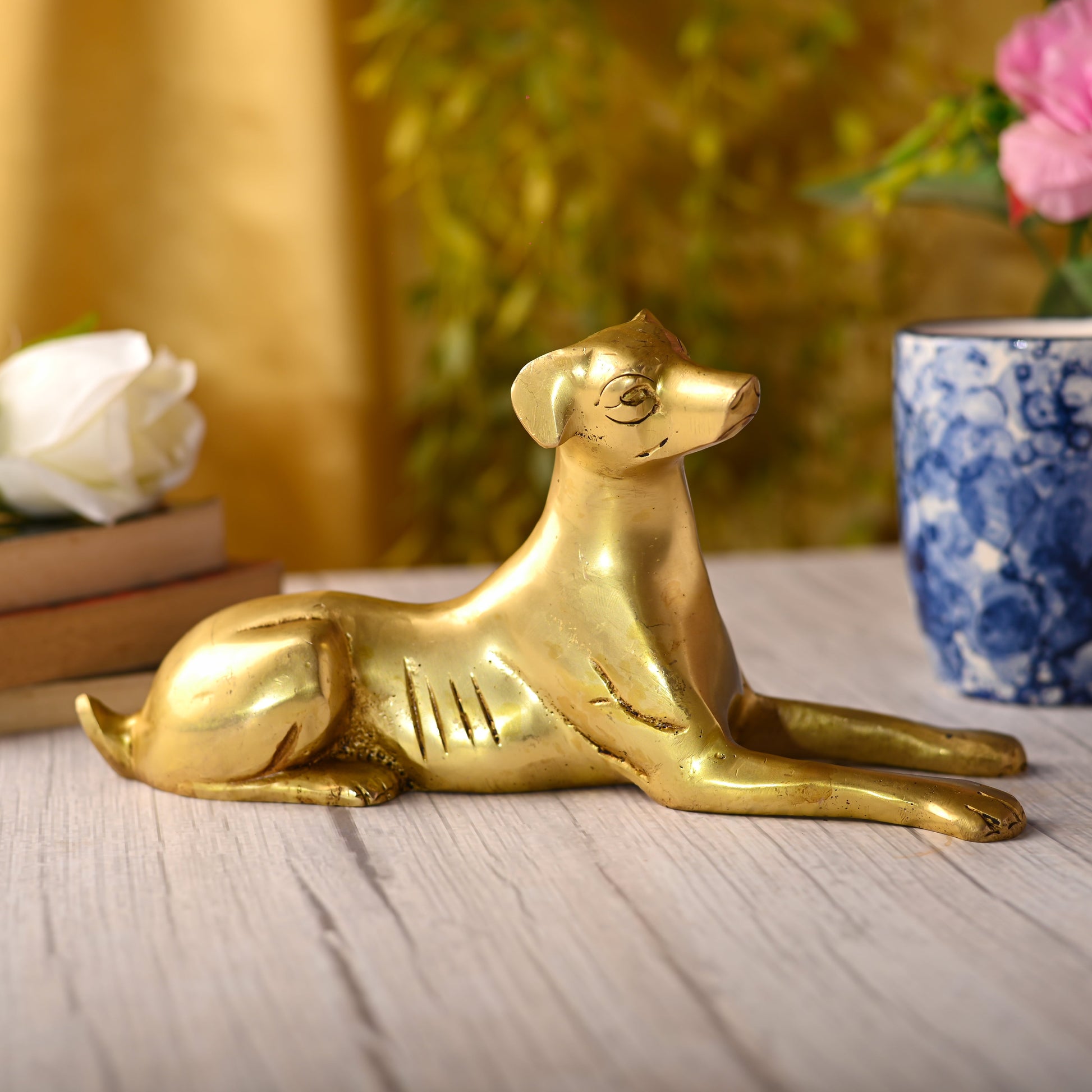 Brass Dog Statue (5.3 INCH) - Image 2