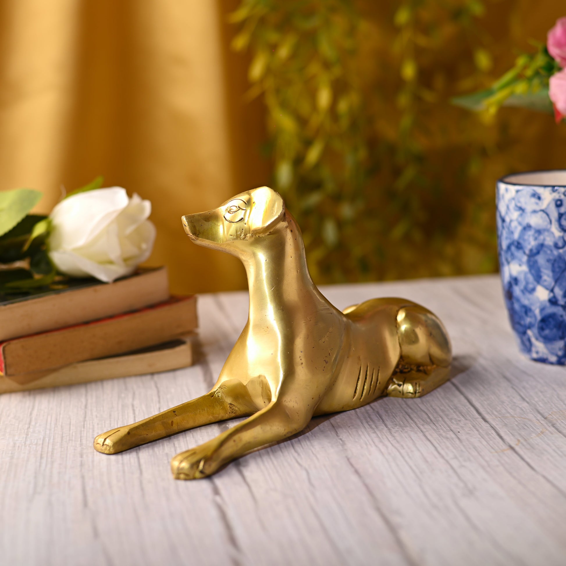 Brass Dog Statue (5.3 INCH) - Image 4