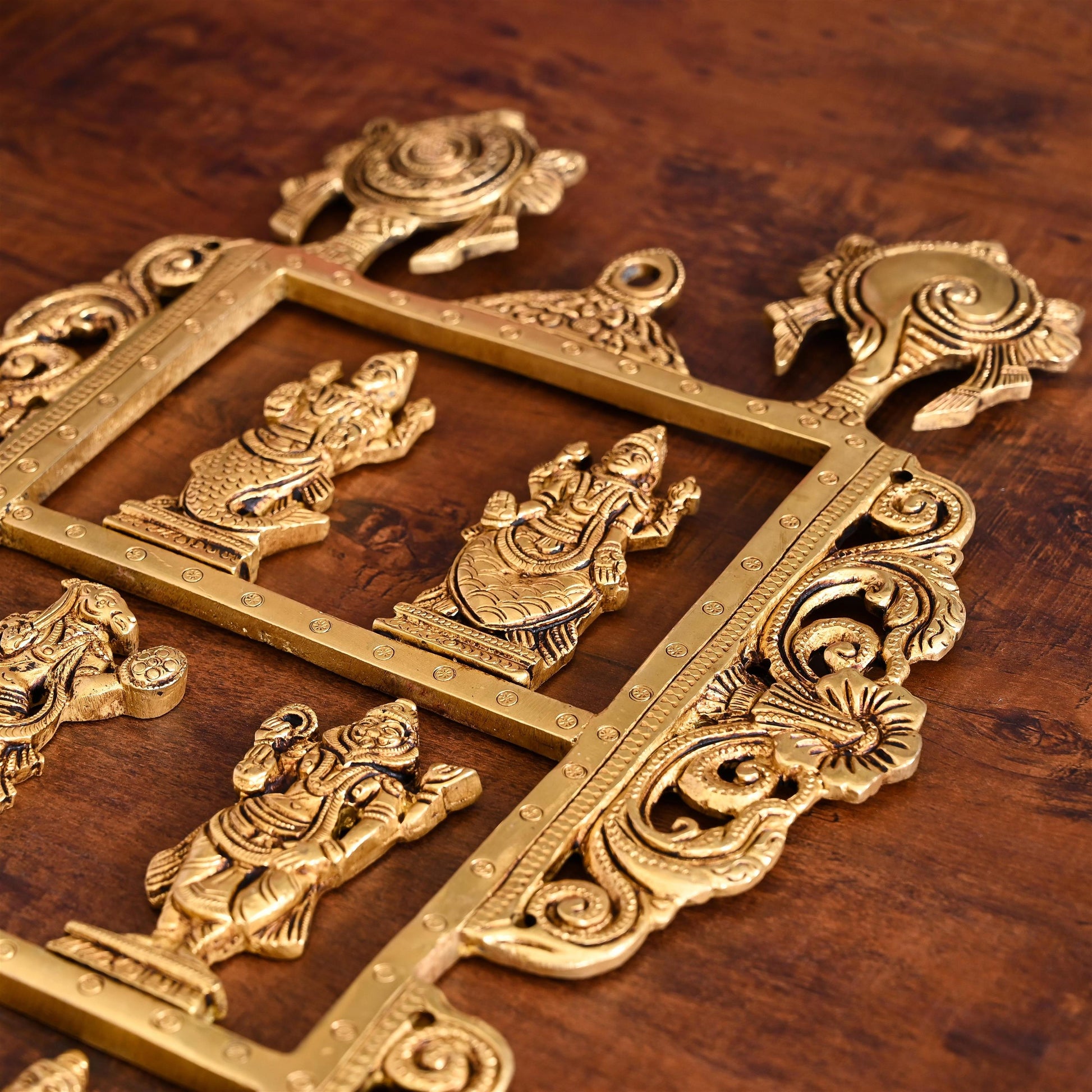 Brass Dashavatara / Vishnu Avatar Wall Hanging (28.5 Inch) - Image 2