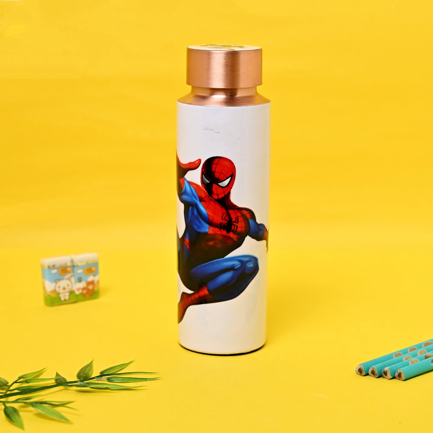 Sama Homes Copper Kids Spider Man Bottle | 400 ML
