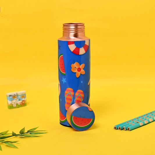 Sama Homes Copper Bottle Summer Beach Kids Bottles | 400 ML