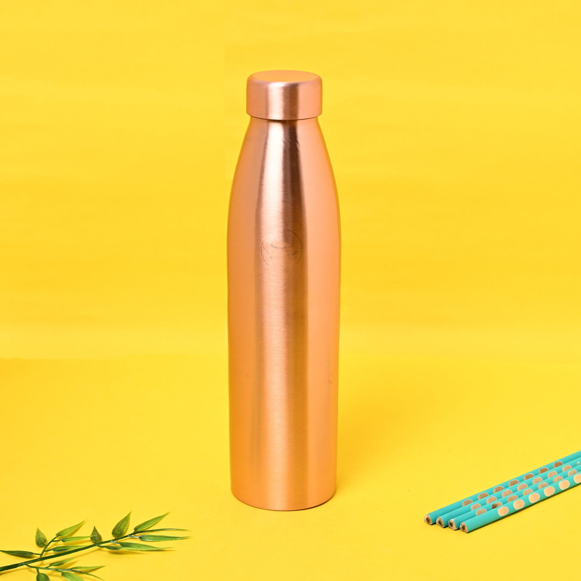 Sama Homes Pure Copper Water Bottle Plain Matt Finished Capacity  1000 ML – Image 2 - Image 2