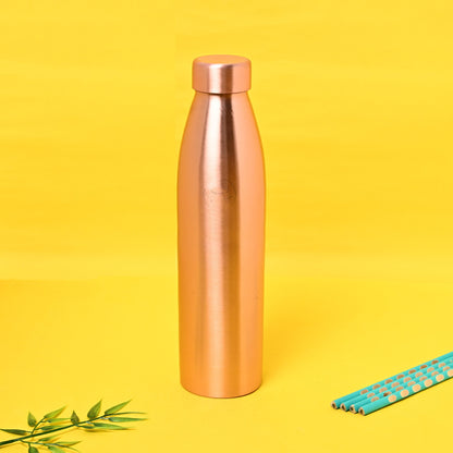 Sama Homes Pure Copper Water Bottle Plain Matt Finished Capacity  1000 ML – Image 2