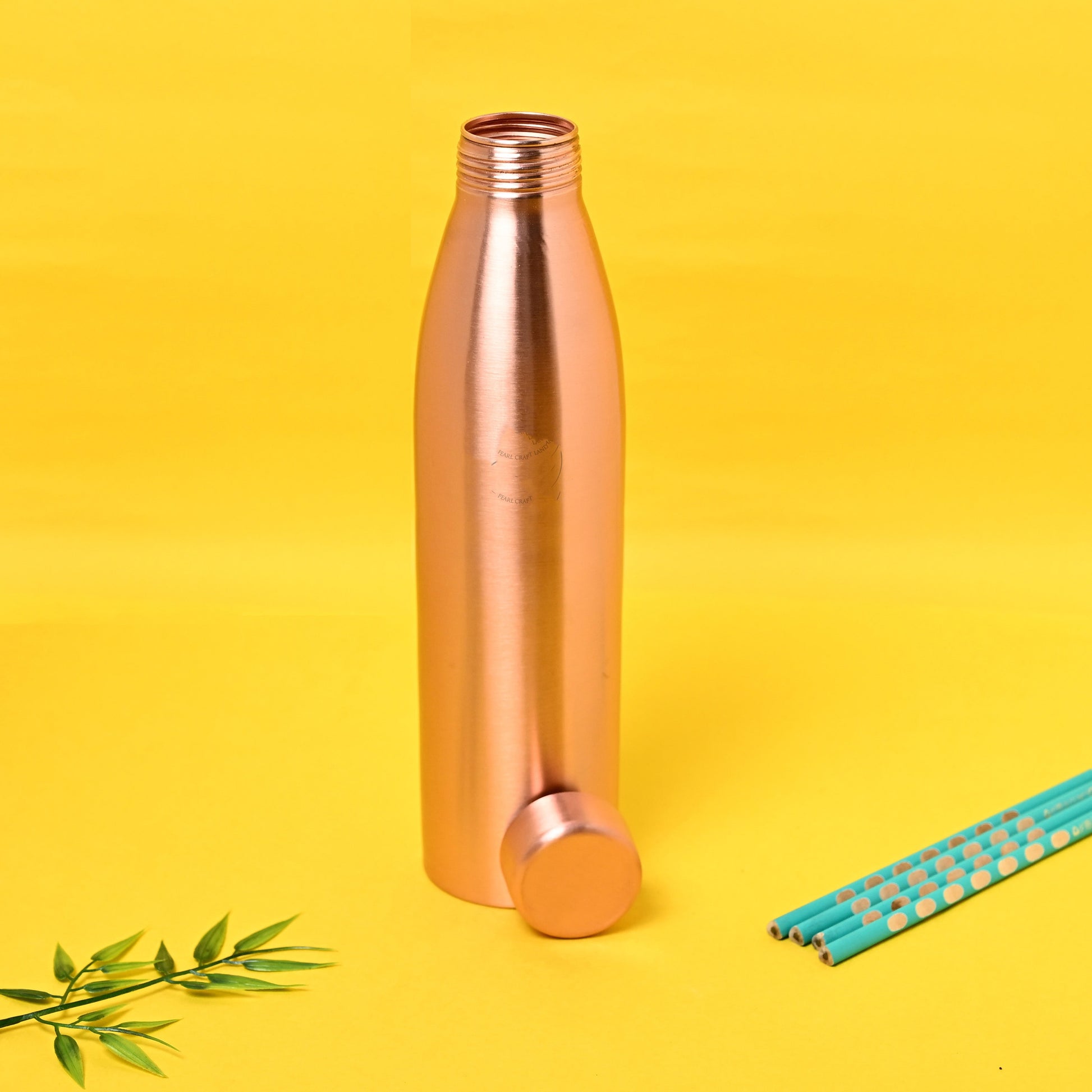 Sama Homes Pure Copper Water Bottle Plain Matt Finished Capacity  1000 ML – Sama Homes - Eco-friendly - Sama Homes