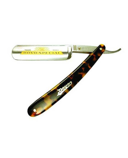 Dovo Straight Razor, "Special" 5/8", Carbon Steel, Full Hollow Grind, Faux Tortoise Acrylic Handle