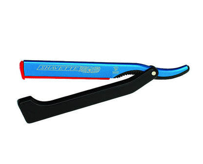 Dovo Shavette, Blue Aluminum with Black Plastic Handle by Dovo - Shavette (View 3)