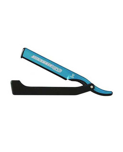 Dovo Shavette, Blue Aluminum with Black Plastic Handle by Dovo - Shavette
