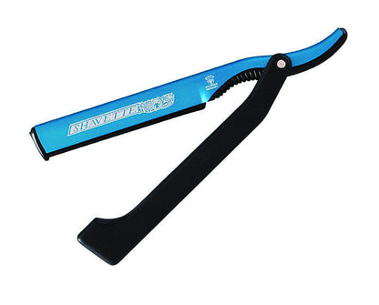 Dovo Shavette, Blue Aluminum with Black Plastic Handle by Dovo - Shavette (View 2)