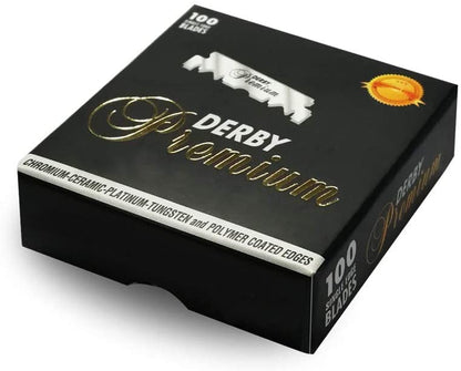 Derby Single Edge Premium Blades (1/2 Double Edge Saftey Razor Blade) 100pk by Derby - Razor Blades