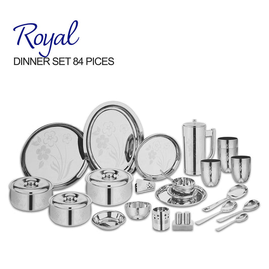 Stainless Steel Dinner Set of 84 Pcs 