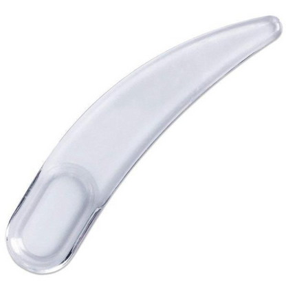 Disposable Polystyrene Boomerang Spatula, Clear 2.4 inch (50pcs/Bag) by Perma Brands Canada - Solid Cologne